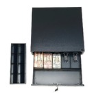 Gaveta Caixa Para Dinheiro Manual Preto Pino Trava Superior