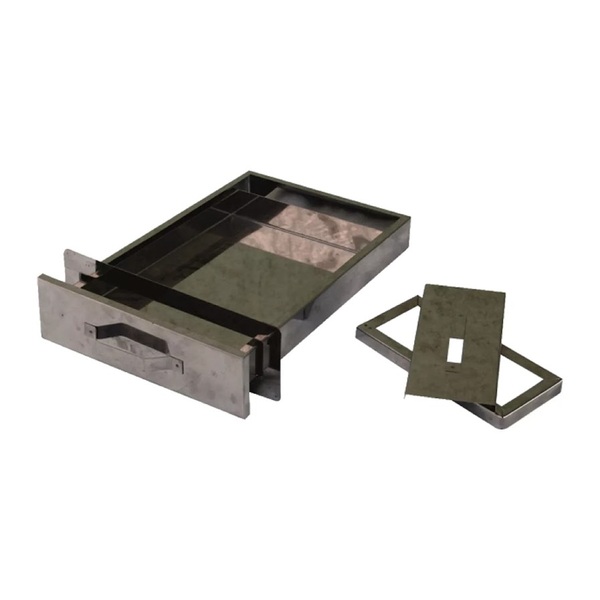 Gaveta Cinzeiro Aço Inox Churrasqueira Alvenaria 47x31x4 5cm