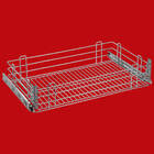 Gaveta Deslizante Aramada Cromada Multiuso Para Armário De Co