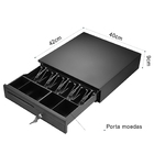 Gaveta Dinheiro Automática E Manual Reforçada Com Chaves