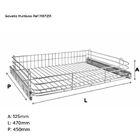 Gaveta Fruteira Multiuso Aramada 47cm - Cromada