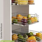 Gaveta Fruteira Multiuso Aramada 47cm - Cromada