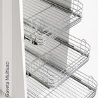 Gaveta Fruteira Multiuso Aramada 47cm - Cromada