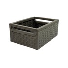 Gaveta Organizadora Em Fita 30x40x17cm - Grafite