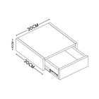 Gaveta Pequena Suspensa Porta Documento Aparador Decorativo Q