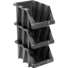 Gaveta Plástica Para Estante Nº 7 Preta Modelo Prático - Vond