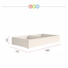 Gavetão 2 Nichos Smile  Creme