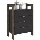 Gaveteiro 04 Gavetas Multiuso Escritorio Ou Closet Az1012 Tec