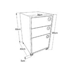 Gaveteiro 2 Gavetas 1 Gavetão Com Rodízios Edu Mel/arenas