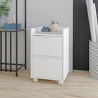 Gaveteiro 2 Gavetas Branco Mdp 15mm