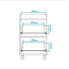 Gaveteiro 2 Gavetas Branco Mdp 15mm
