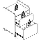 Gaveteiro 2 Gavetas Com Rodízios 27998 Artesano