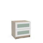 Gaveteiro 2 Gavetas Frente 3d Comic Mdp Politorno Legno/branco