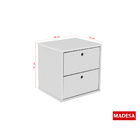 Gaveteiro 2 Gavetas Madesa 3207