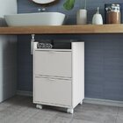 Gaveteiro 2 Gavetas Mdp 15mm Branco