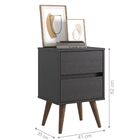 Gaveteiro 2 Gavetas Nefis Preto Onix