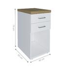 Gaveteiro 2 Newcastle Olmo Branco