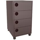 Gaveteiro 36 Cm Para Escritorio 4 Gavetas Gv5034 Faem