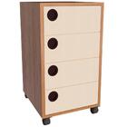 Gaveteiro 36 Cm Para Escritorio 4 Gavetas Gv5034 Faem