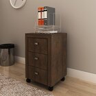 Gaveteiro 38,5x60,5cm Com 3 Gavetas E Rodízio Me4108