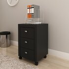 Gaveteiro 38,5x60,5cm Com 3 Gavetas E Rodízio Me4108