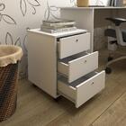 Gaveteiro 3 Gavetas Ancona Branco