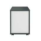 Gaveteiro 3 Gavetas Ancona Grafito Branco