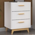 Gaveteiro 3 Gavetas Branco Nature - Vedere