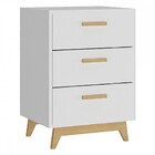 Gaveteiro 3 Gavetas Branco Nature - Vedere