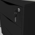 Gaveteiro 3 Gavetas Bronte Preto