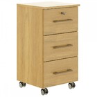 Gaveteiro 3 Gavetas Carvalho Dakar  - Soluzione