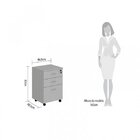 Gaveteiro 3 Gavetas Com Chave E 1 Gaveta Para Pasta Web15 Esp