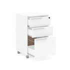 Gaveteiro 3 Gavetas Com Chave Maia  Branco