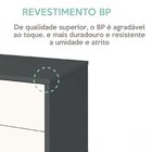 Gaveteiro 3 Gavetas Com Rodinhas New  Grafito/branco