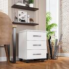 Gaveteiro 3 Gavetas Com Rodízios Alane Branco Velluto