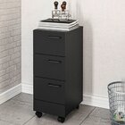 Gaveteiro 3 Gavetas Com Rodízios Osaka