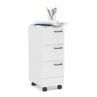 Gaveteiro 3 Gavetas Com Rodízios Osaka