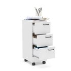 Gaveteiro 3 Gavetas Com Rodízios Osaka