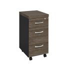 Gaveteiro 3 Gavetas Com Rodízios Pe40  Imbua Terra/preto