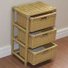 Gaveteiro 3 Gavetas Fibra Sintética 38x28x57 Canela