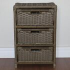 Gaveteiro 3 Gavetas Fibra Sintética 38x28x57 Capuccino