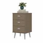 Gaveteiro 3 Gavetas Home Office Hecol Móveis Avelã Tx/avelã Tx