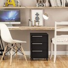 Gaveteiro 3 Gavetas Maia Politorno Preto