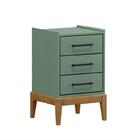 Gaveteiro 3 Gavetas Milão - Verde
