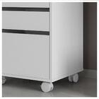 Gaveteiro 3 Gavetas Para Escritório Branco Meta Caemmun