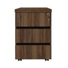 Gaveteiro 3 Gavetas Southampton Nogal Preto