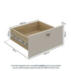 Gaveteiro 45x60 3 Gavetas Frame Módulo Cabecasa Madeiraorigin