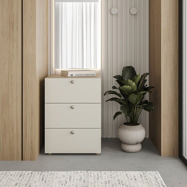 Gaveteiro 45x60 3 Gavetas Frame Módulo Cabecasa Madeiraorigin