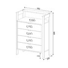 Gaveteiro 4 Gavetas Az1012 Tecno Mobili