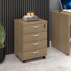 Gaveteiro 4 Gavetas Com Chave Web30 Espresso Móveis Malaga